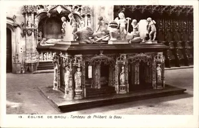 Igreja de Brou — Túmulo de Philibert le Beau — Editor desconhecido, n° 13