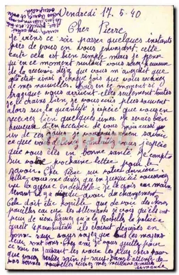 Casal amoroso — decoração de hortelã — PC Paris n°4963 — Verso