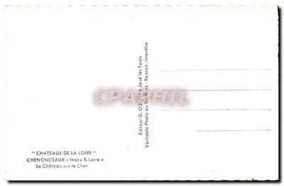 Castello di Chenonceau — Indre & Loire — Editore G. Quélin a Joë-lès-Tours — Verso