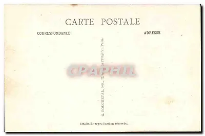 Paisagem da Casa de Victor Hugo (Museu) — desenho de Victor Hugo — G. Bouchet, editor — Verso
