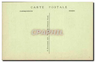 Dom Victora Hugo, La Tourgue (Quatre-vingt-treize) — Rysunek Victora Hugo — G. Bouchetel, wydawca — Rewers