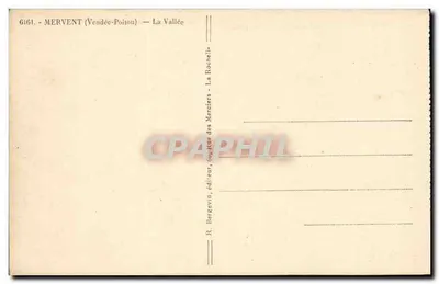 Mervent (Vendée-Poitou) — La Vallée — R. Bergevin, wydawca — Rewers