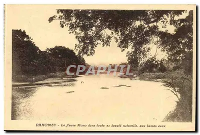 Dahomey - O rio Mono em toda sua beleza natural, em época de baixa água