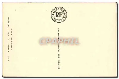 Castelo de Trianon — Pequeno Trianon — Edição dos Museus Nacionais — Verso