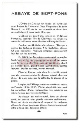Abadia de Sept-Fons — Abadia de Sept-Fons — Yaki — Verso