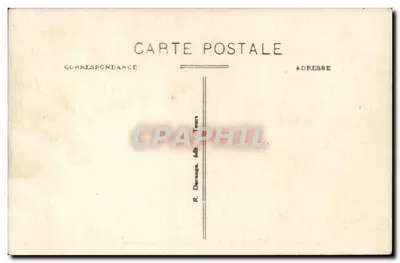 Azay-le-Rideau (Indre-et-Loire) — O Castelo - Porta de Entrada — R. D. — Verso