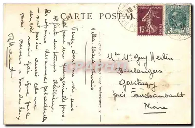 L'Auvergne — Sommets delle gole dell'Inferno — J. Gouttefanges, editore — Verso