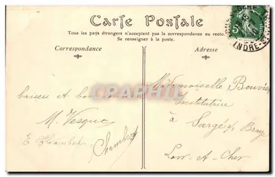 TOURS — Hotel de Ville, Square D'Assier e o Ponte de Pierre, Palácio de Justiça — NID Photo — Verso