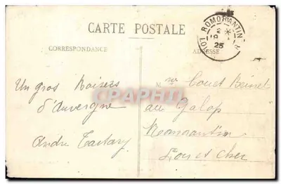 Widok ogólny Moustiera-d'Ahun (Creuse) — A. de Nusson, wyd., Guéret — Rewers