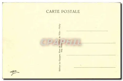 Moulin — Ogólny widok i katedra — Wydawnictwo Cigogne, Vichy — Rewers