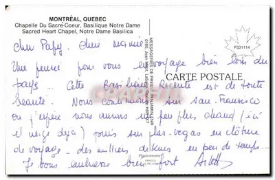 Capela do Sagrado Coração, Basílica Nossa Senhora — Montreal, Quebec — Plgstickchrome — Verso