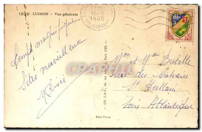 Luchon — Ogólny widok — Réal-Photo, nr 1536 — Rewers