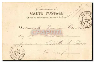 Maintenon — Zamek, południowa fasada — B.F. Paryż, nr 6 — Rewers