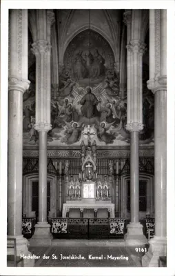Hochaltar da Igreja de São José, Karmel - Mayerling — editor S. Jos. Mayerlingens M. W. Carmel, n° 9161