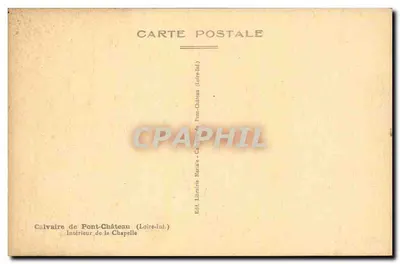 Binnenkant van de kapel — Kruisweg van Pont-Château (Loire-Int.) — Uitg. Boekhandel Mariele — Achterkant