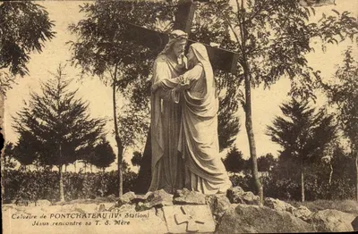 Calvário de Pontchâteau — IVa Estação : Jesus encontra sua T. S. Mãe — C.R.T.