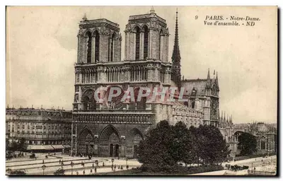 Paris - Notre-Dame. Vista geral - ND