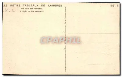 Langres — Kąt murów obronnych — Wydawnictwo Sztuki Mona — Rewers