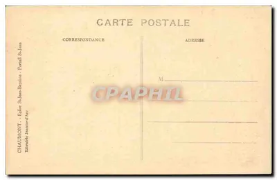 Portal kościoła św. Jana Chrzciciela w Chaumont — Libramont-Chevigny — wydawca Librairie Saint-Jean — Rewers