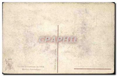 Ruínas da Rue du Faubourg Saint-Martin — Senlis — Edição Patriótica 1914 — Verso