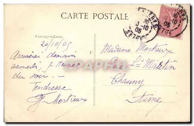 Pokój Princesy — Zamek Chantilly — C. L. C. — Rewers