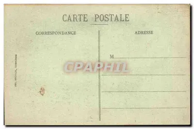 Compiègne - Vista geral do Palácio — Décalle, número de série não visível — Verso