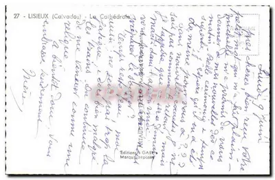 Lisieux (Calvados) — Catedral — Éditions Gaby — Reverso