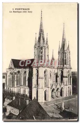 Pontmain — A Basílica (lado Sul) — Edição Godefroy-Massard