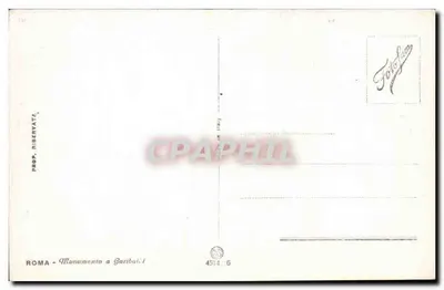 Monumento a Garibaldi w Rzymie — wydawca Foto Sam, nr 4514.6 — Rewers