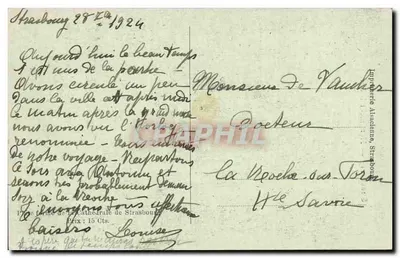 Strasburg — Pomnik Klébera — Wydawnictwo Alsackie, Strasburg — Rewers
