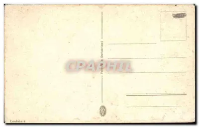 Wioska alpejska — zasne góry na tle — wydruk w Szwajcarii — Rewers