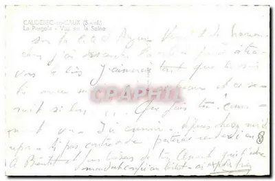 Caudebec-en-Caux — Widok rzeki Seiny — wydawca Cim — Rewers