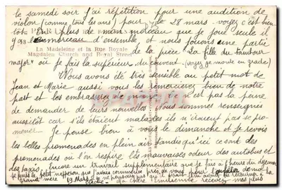 Le Panthéon à Paris — vue de la place du Panthéon — éditeur Yvon, n° de série non visible — Rewers