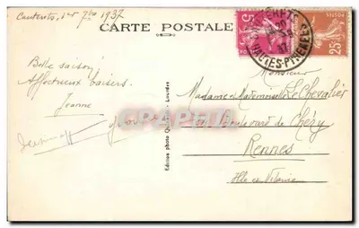Cauterets — Dolina Raillère i Cabalíros (wys. 2.333 m) — Wydawnictwo fotograficzne Quinault - Loudeac — Rewers