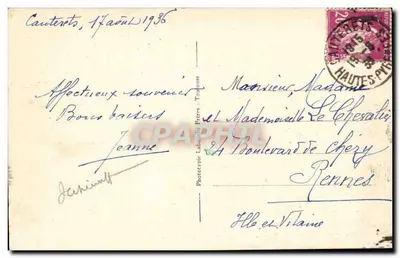 Cauterets — W dolinie Lutour — Fototypia Labouche Frères, Toulouse, n°752 — Rewers