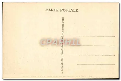 Paryż — Perspektywa na Louvre — Widok na Louvre — 75 — Wydawca A. Leconte, Paryż — Rewers