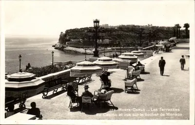Monte-Carlo — As Terrasses do Casino e vista do Rocher de Monaco — Edição a Cigarrinha