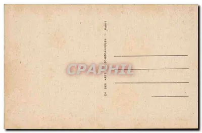 Laon — Katedra — Wielki Portal — Wydawca: Ch. des Arts Photomécaniques, Paryż — Rewers