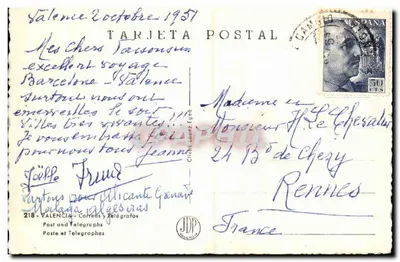 Praça de Catalunya — Barcelona — editor JDP Valencia n°218 — Verso