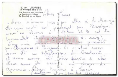 Lourdes — Bazylika i Gave — Edlux — Rewers
