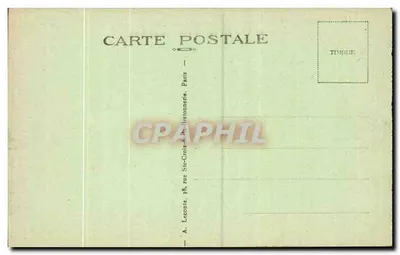 Versailles — Palais du Grand Trianon — Le Pérystyle et les Jardins — A. L. — Verso