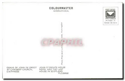 John O' Groats — História de John De Groot — editor Colourmaster International — Verso