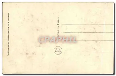 Jovem casal em traje da época — texto amoroso — P-C PARIS n° 4499/2 — Verso
