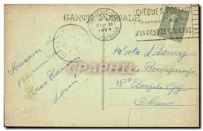 Marseille — Zamek If — Karta pocztowa — Rewers