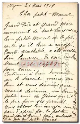 Dijon — Praça Edgard-Quinet — Abside São Miguel — Verso