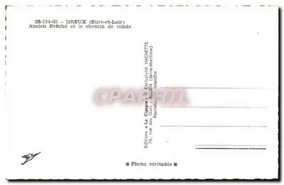 Dreux (Eure-et-Loir) — Antigo Bispo e o caminho de volta — Edições « La Cigogne » — Verso