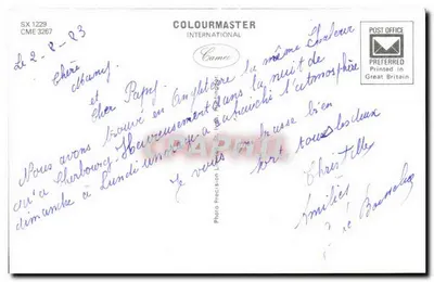 Drzwi zamku, Arundel — wydanie Colourmaster International — Rewers