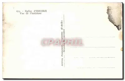 Wnętrze kościoła w Issoire — Widok z wnętrza — Artystyczni Rolnicy (P.-de-D.) — Rewers