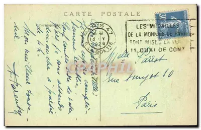 Paryż — Muzeum Cluny — A.P. 234 — Rewers