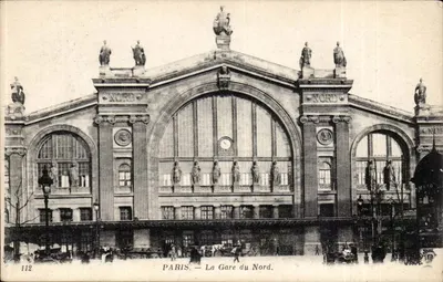 Paris — A Estação do Norte — Fot. Néret & Cie, n° 112